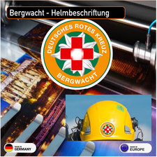 Bergwacht Helmbeschriftung 5