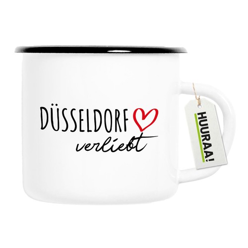 Emaille tasse düsseldorf - tasse,