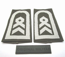 Dienstgradabzeichen Heer Stabsfeldwebel weiß/oliv Bw  Aufschiebeschlaufen
