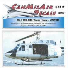 1/144 Decals CanMilAir Bell Twin Huey Kanadische Maschine Vereinte Nationen UN