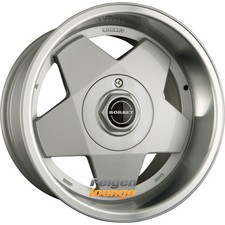 Borbet silver polished - 4x,
