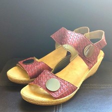 Rieker Aileen Red Basket Weave