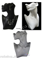 Profi Dekorative Schmuckbüste, standfest, schwarz/weiss