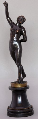 Bronze stehender frauenakt - stehender,  frauenakt