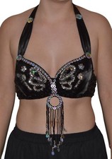 BAUCHTANZ KOSTÜM BELLY DANCE BH OBERTEIL SAMBA TANZ KARNEVAL TRIBAL ORIENTALISCH