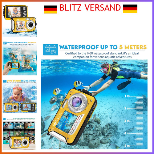 64mp unterwasserkamera gelb - unterwasserkamera,