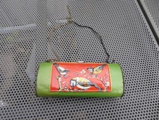 Alte Blechdose - Blech Botanisiertrommel - Vögel Motive