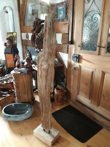 Teak wurzelholz skulptur - wurzelholz,