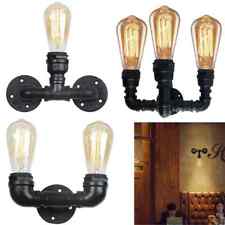 Vintage Wandlampe E27 Wandleuchte Industrial Metall Wasserrohr Lampe Retro Licht