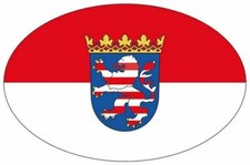 Aufkleber Wappen Flagge Fahne Hessen Autoaufkleber