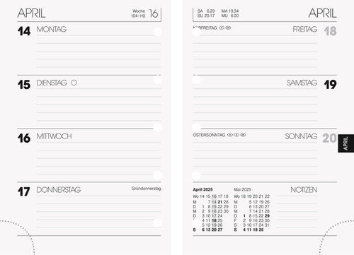 2025 brunnen ringbuchkalender - 2025,
