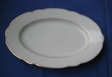 Fleischplatte Vorlegeplatte, Porzellan, Moschendorf Bavaria, Oval 30x20x3cm