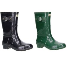 G&G Lampo Damen Gummistiefel PVC wasserdicht schwarz & grün 36–41 Made in Italy