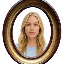 Kleiner Wandspiegel Oval