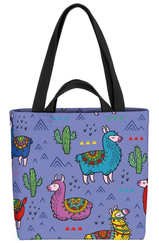 Alpaka und kakteen tasche lama - und,
