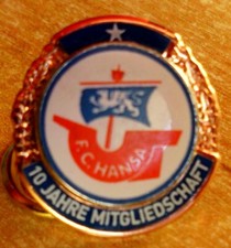 Pin Mitglied 10 Jahre FC Hansa
