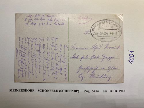 1001 bahnpost meinersdorf - bahnpost,