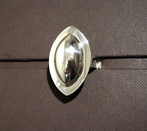 Ring 925er silber gewölbter - ring,, silber,