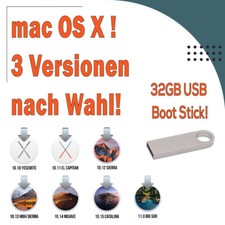 mac OS X! 3 Versionen nach Wahl auf einem 32GB Boot Stick!