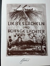 Günter Brus Liebeslächeln und Hohngelächter Leporello Curtze 1991 handsigniert