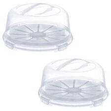 Tortenbehälter Tortencontainer Kuchencontainer hohe Abdeckhaube Ø 33/H 15cm 2 St
