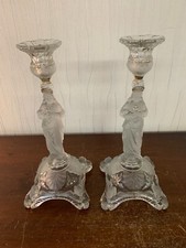 Paar Kerzenleuchter Jesus IN Religiösen Glas Portieux (Preis aus La Paar)