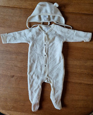 Neuwertig Wolle 62-68 Wollfrottee Erstlingsausstattung aus Bio-Merinowolle