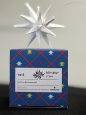 Herrnhuter Mini Stern 8cm Weiß