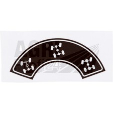 Aufkleber Allradschalter braun