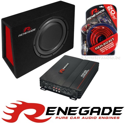 Renegade set flach - set, flach-subwoofer