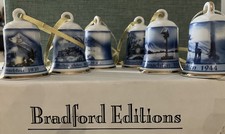 Porzellan 6 Weihnachtsglocken von Rosenthal Bradford Editions