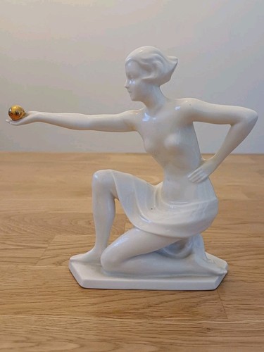 Schöne art deco porzellafigur - schöne,