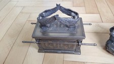 Veronese Design BUNDESLADE ARK OF THE COVENANT Schatulle Bronziert 19,5x28x11