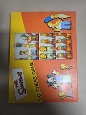 The Simpsons 3-D Chess Game Schachspiel Vollständig Vintage