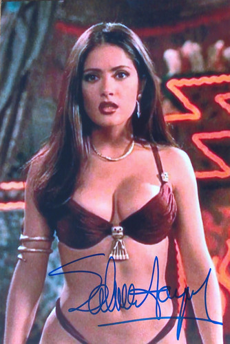 Salma hayek orig autogramm - orig.,