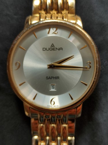 Dugena saphir quarz herrenuhr - quarz,