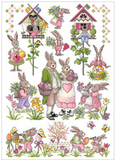 Lindner´s Kreuzstich Nr 063 Hasenbande