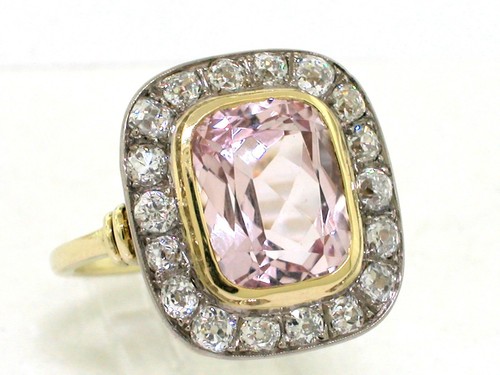 Antiker morganit ring - morganit,