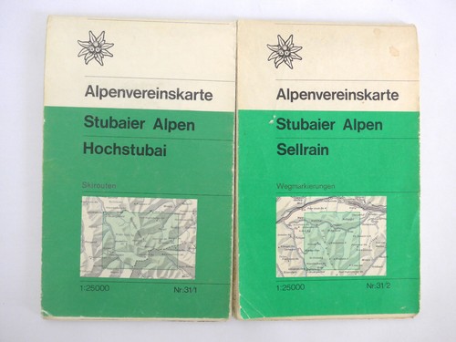 Alpenvereinskarte stubaier - alpenvereinskarte,