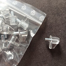 24  Stück Bodenträger Regalbodenträger  Ø 4 mm Regal Träger Transparent