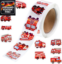 Feuerwehrauto Aufkleber Rolle