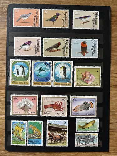 Briefmarken sammlung tiere - briefmarken,