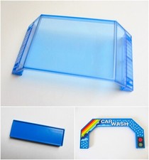 Playmobil 4312 6571 Autowaschanlage Glasdach, Blende Ein-und Ausfahrt, Schild