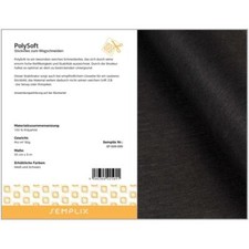 Semplix PolySoft (Stickvlies zum Wegschneiden / schwarz/ 33 cm x 5 m) 1a Quality