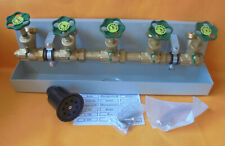 Schlösser Verteiler Kompaktverteiler Wasserverteiler Rinne 5fach DN25, # 9371915