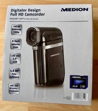 MEDION Full HD Camcorder P47006,  (MD 86198), neuwertig, komplette Ausstattung
