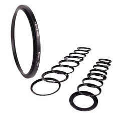 Step Up Ring 43 49 52 58 62 67 72 77mm Rund Filter Adapter Kamera Objektiv ND UV