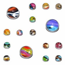 AUSWAHL +++ BUNT ABSTRAKT Button Druckknopf snap Wechselschmuck Armband Ring