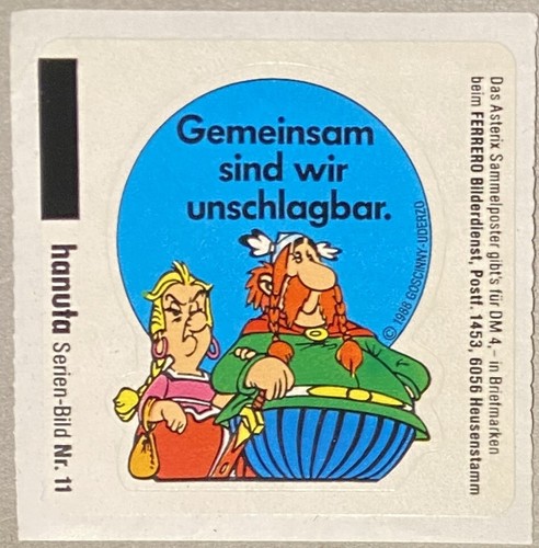 Sticker hanuta asterix 1988 - hanuta,