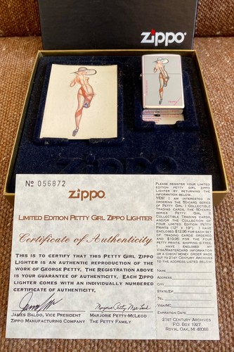 George petty girl zippo - girl, "sun